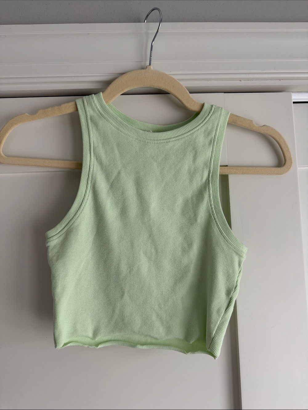 Glanson’s mint green crop top 95% organic cotton